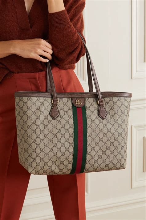 gucci canvas material|gucci coated canvas tote.